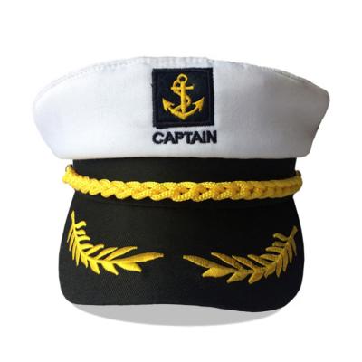 China Adult Captain Sailor XIA1293 Hat Custom Navy Adjustable White European and American Retro Comfortable Men's Flat Surface Military Hat for sale