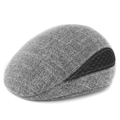 China Checked Custom Made Autumn Mens Breathable Beret Hat Ivy Cap Fashion Warm Winter Newsboy Hat for sale