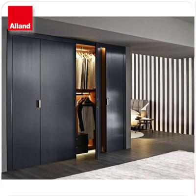 China Easy Assemble Modern Design Customized Bedroom Used Plywood Hinge Door Wardrobe for sale