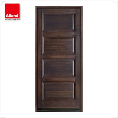 China Modern Flush Swing Design Natural Mahogany Wood Veneer Interior Bedroom Door for sale