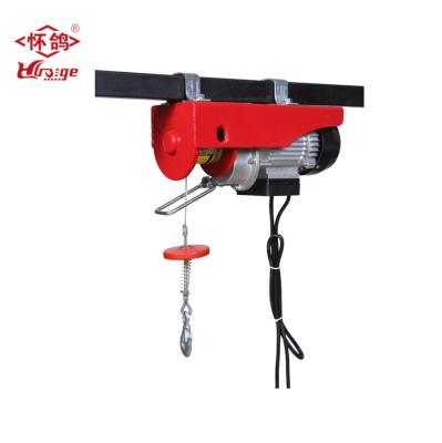 China Hotels PA300 Portable Electric Winch Hoist Hoist With Remote Control Small Wire Rope Hoist 300 Kg for sale