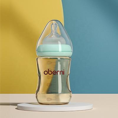 China BPA Free 240ml Infant Hands Feeding Bottle Baby Milk Bottle Silicone Convenient Feeding Bottle For Baby for sale