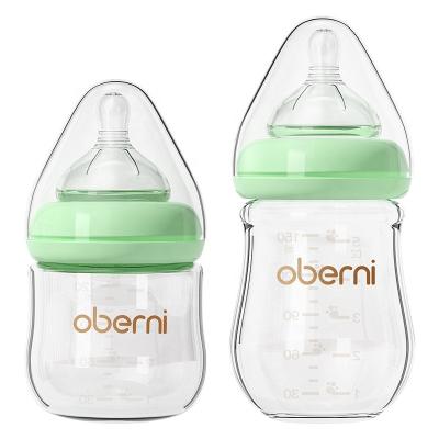 China BPA Free 2023 New 150ml 120ml Anti BPA Colic Free Baby Feeding Bottle With Silicone Nipple for sale