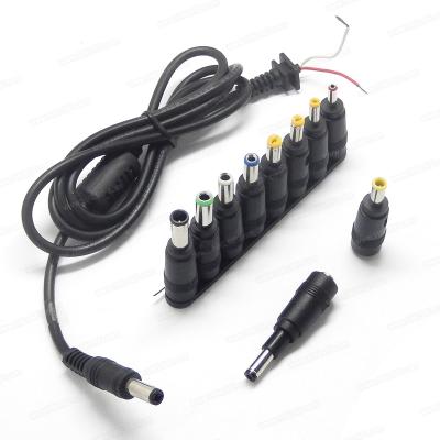 China Jack 1 Set DC Power 5.5*2.1mm Jack To 28 Plug Adapter Notebook Universal 66 Male Adapter Connector + DC Cable for sale