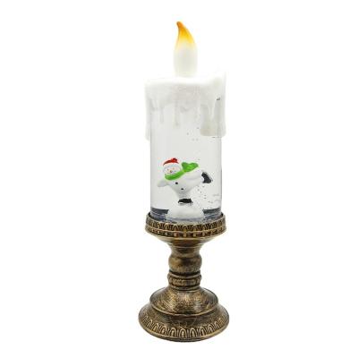 China High Quality Acrylic AC LED Curtain Light Christmas Decorations Open Candle With Liquid For Christmas Decoration for sale