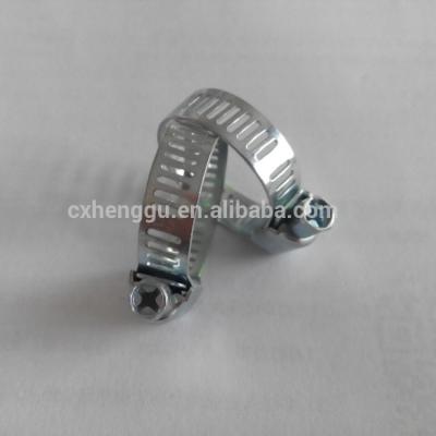 China Glass Pipe Clamp Galvanized American Mini Flange Pipe Clamp Bandwidth 0.6mm 8mm Thickness Cross Screw for sale