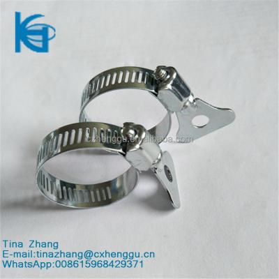 China Hose Clamp Metal Pipe Clamp For Washing Machine Iron Taiwan zic Pipe Clamp With Thumb Screw for sale