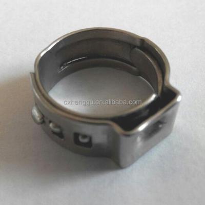 China SS304 PEX pipe clamp pipe clamp /car flange, one ear clamp, metal pipe clamp with high quality for sale