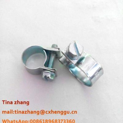 China Stainless Steel W1 Mini Hose Flange /small Pipe Clamp /gas Hose Clip for sale