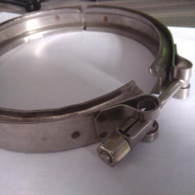 China V Band Heavy Duty Pipe Clamp , T Bolt Stainless Steel Heavy Duty Pipe Clamp for sale