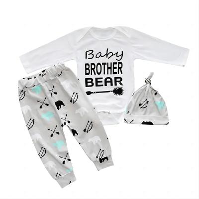 China Baby Boy Anti-Shrink Clothes With Gentleman's Formal Clothes Infant Boy Outfit Hat Newborn Boy Suits for sale