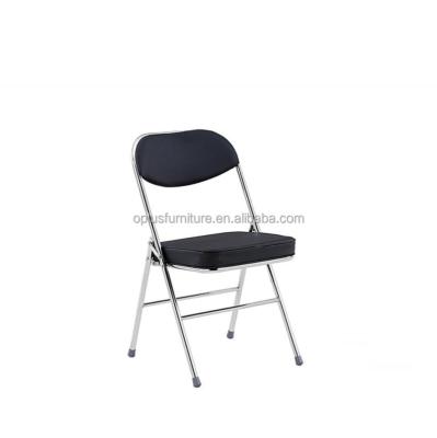 China Economic hot sale cheapeast high quality modern chrome folding dining chair apartment office for sale