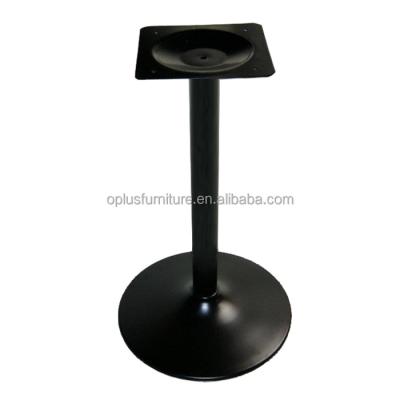 China Factory Direct Wholesale High Quality Modern Trumpet Table Base Customized Dining Bar Cafe Metal Black Powder Coating Steel Trumpet Table Base for sale