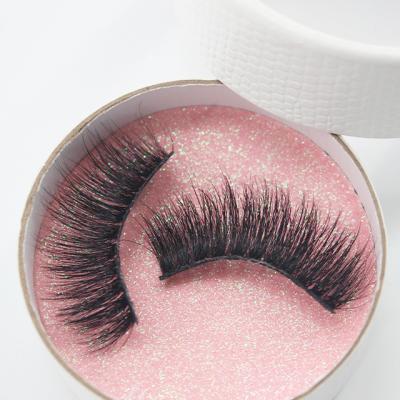 China Bulk Shopping 3d 100% 20mm Long Natural Hand Made Mink Eyelash Seller LD016 for sale