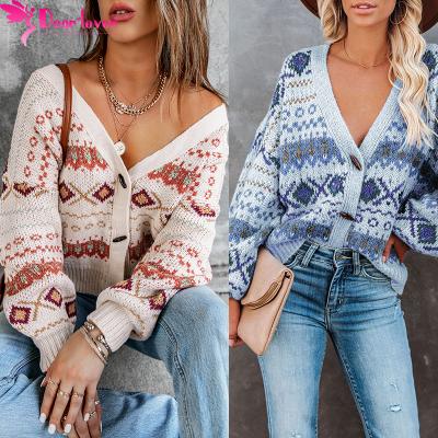 China 2021 Hot Sale Women's Cardigans Anti-shrink Color Casual Preppy Sweater Women Sweater Cardigan for sale