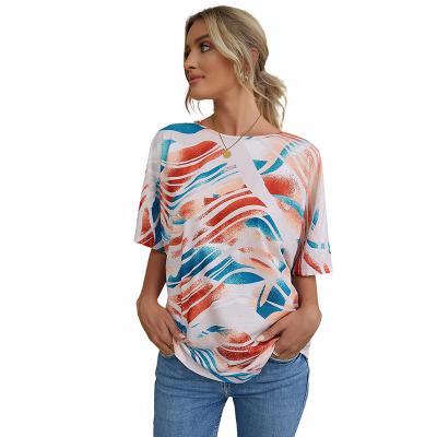 China Summer New Arrival Ladies QUICK DRY Shirt Tie Dye Printing Graphic T Shirts For Women for sale