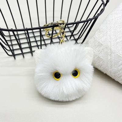 China DL225 Eco-Friendly Mischievous Head Keychains Cute Toy Stuffed Animal Toy Customized Plush Toys Key Chains for sale