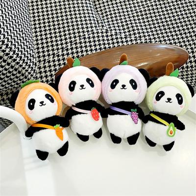 China DL228 Eco-Friendly Fruit Panda Keychains Cute Plush Toy Stuffed Animal Toy Customized Plush Toys Key Chains for sale