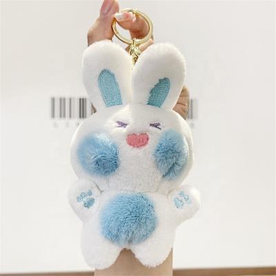 China DL233 Cute Rabbit Keychains Plush Toy Stuffed Animal Toy Customized Eco-Friendly Plush Toys Key Chains for sale