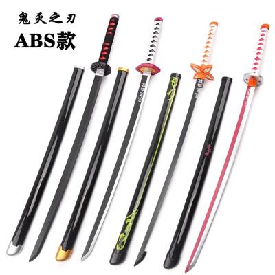 China Wholesale DOULUO 28 Styles Eco-Friendly Toys Demon Slayer: Kimetsu No Yaiba Agatsuma Zenitsu Sword ABS Material Anime Swords for sale