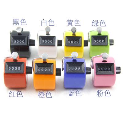 China Mechanical Manual Count Number Palm Clicker Number Count Matched Colored Plastic Tally Counter for sale