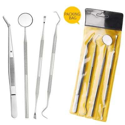 China New OEM 4pcs/set Stainless Steel Multi Functional Dentist Dental Tools Dental Instruments Manicure 4PCS Nail Cutter Pedicure Surgical Hygiene Tools for sale