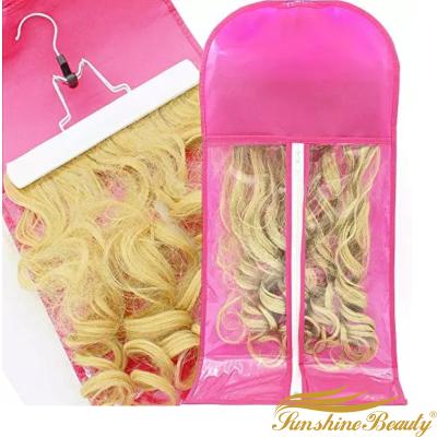 China Buying Hair Extension Bundle PVC Hair Extension Bag And Nowoven Cloth Bag Wholesale Price for sale