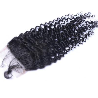 China Transparent Body Wave 4/4 Lace Closures Lace Closure With Pre Plucked Cuticle And Brazilian Aligned Hair Lace Closure Vendor for sale