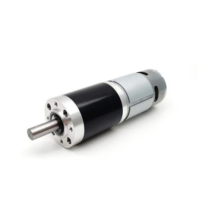 China Low RPM 60 Kg CM Totally Enclosed DC Magnet Motor Plus Planetary Gearbox 12 Volt DC Motor for sale