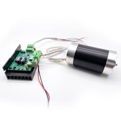 China Explosion Proof High Torque 3500 RPM 56mm 12V 24V 36V DC Motor Low Speed ​​Brushless Controller for sale