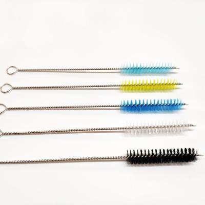 China Factory Wholesale Stocked Wool Metal Stainless Steel Straw Nylon Hard Cleaning Brush for sale