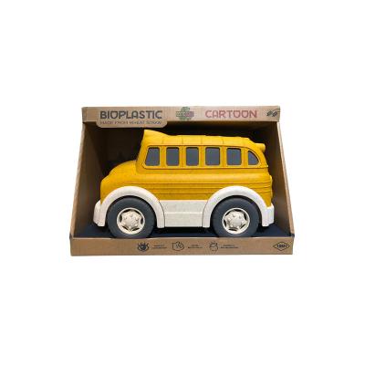 China Toy Eco Friendly Bioplastic Material School Bus Diecast Freewheels Toy Cars For Kids for sale