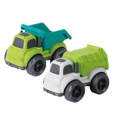 China Eco Friendly Toys Truck Car 2 Colors Bioplastic Beach Custom Toys Free Wheel Truck Car For Kids for sale