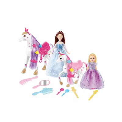 China Play 2021 New Items Princess Doll Set Beauty Toy Makeup Set Doll Set For Girls Play for sale