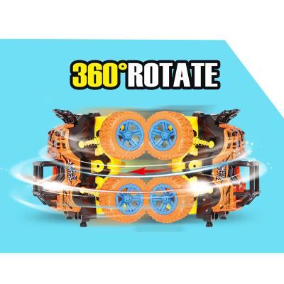 China Cool Printing Rubbing Toy RTS 1pc Order Amazon Spinning 4WD Colorful Car 360 Off Road Car Truck Toy Vehicles for sale