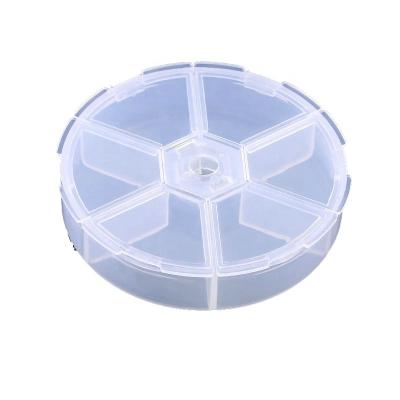 China Hot Selling Eco-friendly Plastic Compartment Storage Adjustable Container Jewelry Box For Beads Earring Box For Jewelry Rectangle Box Case for sale