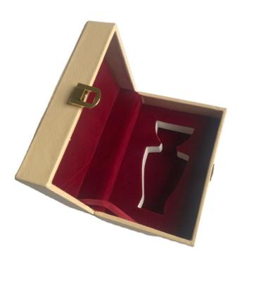 China Handmade Wholesale Custom Logo Printing Elegant PU Leatherette Gift Box For Perfume Packaging for sale