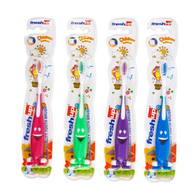 China Beautiful Toothbrush Manual Popular Smile Worm Children's Colorful Toothbrush for sale