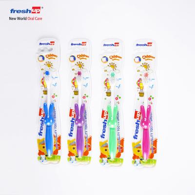 China Colorful worm children's toothbrush 058 popular handsome toothbrush manual smile for sale