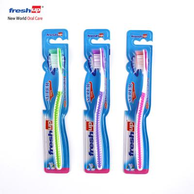 China Manual High Quality ISO CE Approved Cheap Travel Massage Gum Adult Toothbrush 197 for sale