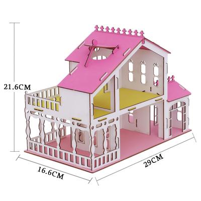 China Pretend Play New Design Kids DIY Panels Dollhouse Easy Assembled Toy Pretend Play House for sale