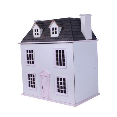 China Europe wooden house wooden ready white dollhouse for sale