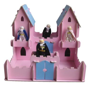 China China Pink Princess Dollhouse Wooden Castle for sale