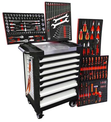 China Garage Shop Tools 181pcs High Quality Professional Trolley Cabinet With Tools Mechanics Too Set for sale