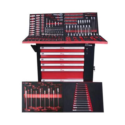 China Hot Sale 240PCS Professional Auto Repair Tool Cabinet Trolley Cabinet With RT240A Tools for sale