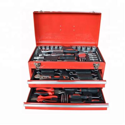 China Multiple DIY Tool Kit Combination Tool Kit of New Workshop/Household Repair Master Craft in 3 Drawer Metal Case for sale