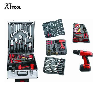 China Electric Workshop/Household Repair RTTOOL Aluminum Case Tool Kit Mechanics Tool Kit Complete Box for sale