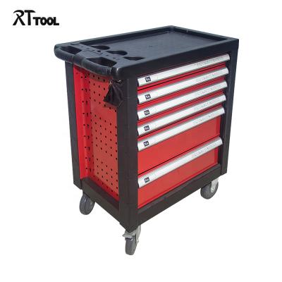 China Garage Shop Tools RTTOOL Mechanic Tool Chest On Wheels Lockable Trolley Workshop Tool Cabinet Empty for sale