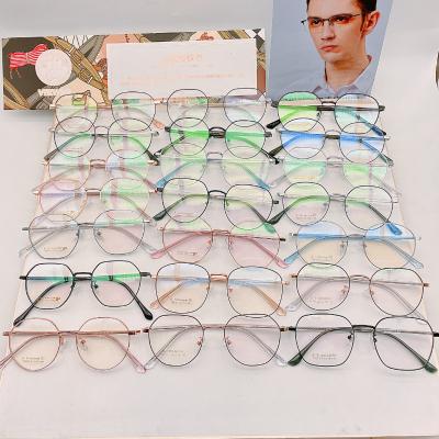 China 2023 New Retro Round Glass Anti Blue Light Blocking Blue Light Blocking Anti Blue-Ray Eye Glasses Eye Glasses Fashion Optical Women Eyewear for sale