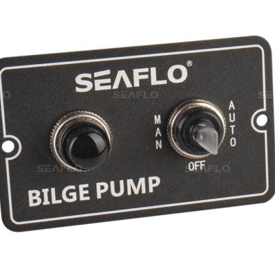 China DC 12V 24V Marine Switch Panel Bilge Pump Aluminum Three Way SEAFLO Switch Panel for sale